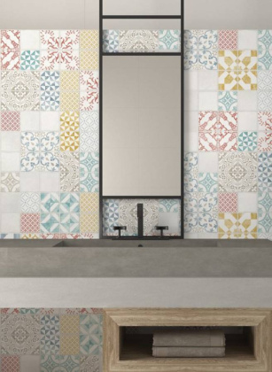 Декор Paint White Mix 35х100