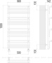Полотенцесушитель Terminus Вента люкс П20 500х1000 Полотенцесушитель Terminus Вента люкс П20 500х1000
