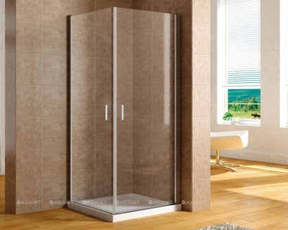 Душевой уголок Aquanet Cinetic 80х90,прозрачное стекло (AE12-N-80H190U-CT + AE12-N-90H190U-CT) Душевой уголок Aquanet Cinetic 80х90,прозрачное стекло (AE12-N-80H190U-CT + AE12-N-90H190U-CT)