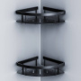 A7454222 Sense L Полка для душа угловая двухъярусная, черный A7454222 Sense L Полка для душа угловая двухъярусная, черный