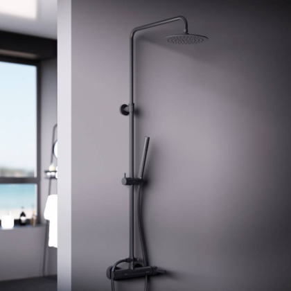 936710300 Scandinavian Pure душевая система с душевым смесителем, чёрный, шт
