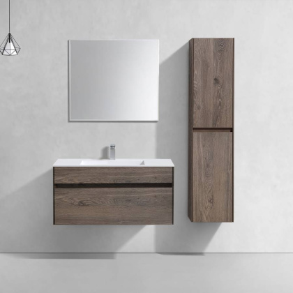 База под раковину Chiara 1000 подвесная, 1 выкатной ящик soft-close, R.Oak