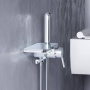 773500000 Origin Bit, монтируемый в стену Смеситель с гиг душем и полкой, Хром, шт