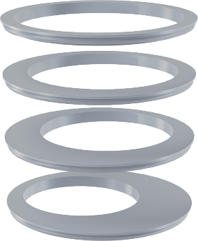 Вставка под водосточную трубу, комплект – серый Вставка под водосточную трубу, комплект – серый