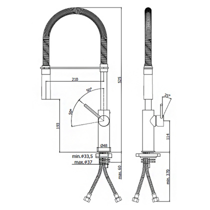 Смеситель для кухни Paffoni Light LIG179NONO