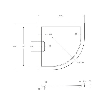 Экран для поддона из искусственного мрамора CEZARES TRAY-AS-R-90-100-SCR Экран для поддона из искусственного мрамора CEZARES TRAY-AS-R-90-100-SCR