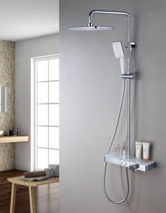 Тропическая душевая система с полкой RUSH (PL5535-60)