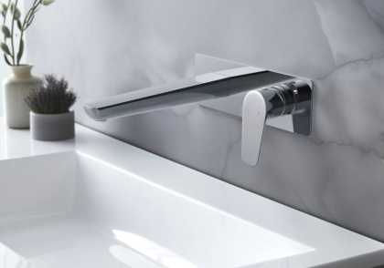 Смеситель для раковины настенный (внешняя и скрытая часть) AQUATEK AQ1113CR БЕТТА