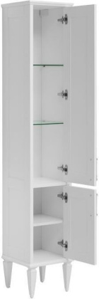 Пенал Aquanet Бостон 36 L белый матовый (ручки золото) Пенал Aquanet Бостон 36 L белый матовый (ручки золото)