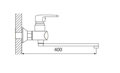 Смеситель для ванны латунь, хром S5072 Смеситель для ванны латунь, хром S5072