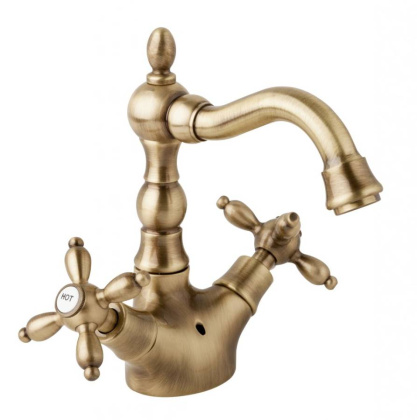 Смеситель ATLANTIS-NOSTALGIA-LS2-02 Исполнение: Бронза, Ручки: Бронза 