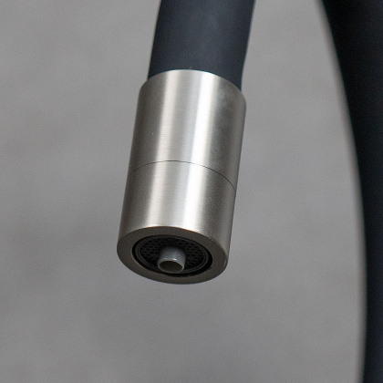 Смеситель для кухни с гибким изливом, с подключением к фильтру питьевой воды, латунь/никель/чёрный Смеситель для кухни с гибким изливом, с подключением к фильтру питьевой воды, латунь/никель/чёрный