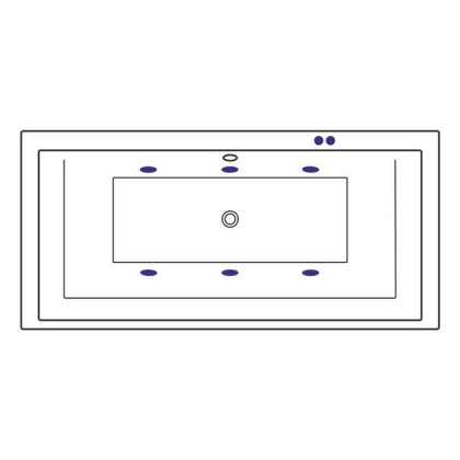 Ванна EXCELLENT Crown Grand 190x90 "SOFT" (хром)