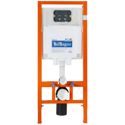 Инсталляция BelBagno 80 для подвесного унитаза, 1150х500х80 мм, со смывным бачком скрытого монтажа, фронтальное управление, крепление к стене в компле Инсталляция BelBagno 80 для подвесного унитаза, 1150х500х80 мм, со смывным бачком скрытого монтажа, фронтальное управление, крепление к стене в компле