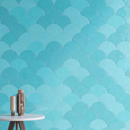 Плитка Escamas Dynamic Celeste 15,5х17