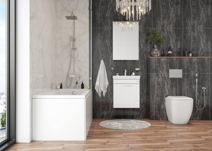 Тумба Onika Ирис 50 подвесная, белая (ум. Тигода 50)