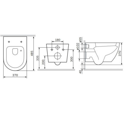 C801900SC Like подвесной унитаз AquaSpin с сид м/лифт