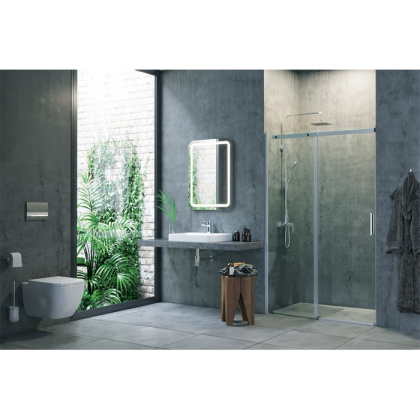 Душевая дверь EXCELLENT Rols 100 см (хром) Душевая дверь EXCELLENT Rols 100 см (хром)