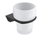 Подстаканник одинарный Elbe, 8,4х10х10,4 см, белый и черный, K-7228