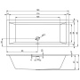 Акриловая ванна RIHO RETHINK CUBIC 190x80 R-PLUG & PLAY Акриловая ванна RIHO RETHINK CUBIC 190x80 R-PLUG & PLAY