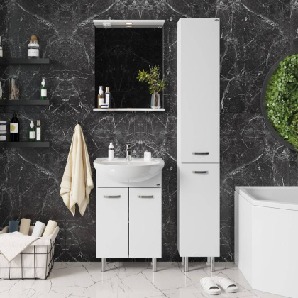 Зеркало Onika Коралл 50 белое, с подсветкой