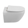STREAM Унитаз подвесной безободковый со смывом "Торнадо" с сиденьем дюропласт soft close, CZR-2426-TH-TOR/SC