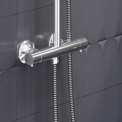 977800000 Jupiter душевая система с душевым ТМС смесителем, Хром