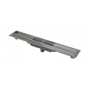 Водоотводящий желоб с порогами для перфорированной решетки, вертикальный сток