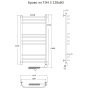 Полотенцесушитель Браво эл ТЭН 3 120*60 (ЛЦ4)