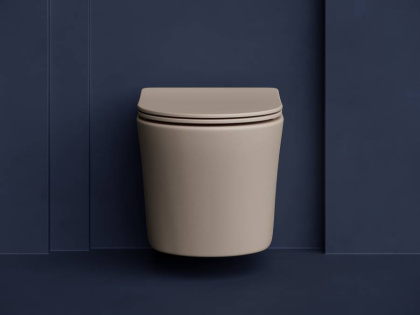 Подвесной унитаз Balearica Rimless (цвет Капучино Матовый)