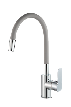 Смеситель для кухонной мойки с гибким изливом RUSH Siple (SI7335-60Grey) Смеситель для кухонной мойки с гибким изливом RUSH Siple (SI7335-60Grey)