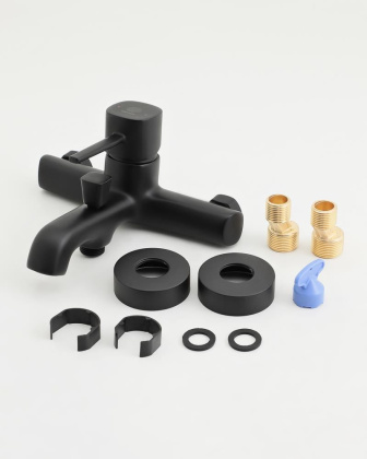 Смеситель для ванны/душа Orange Karl M05-100b матовый черный