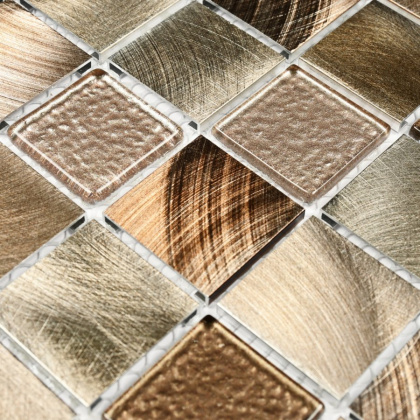 Стеклянная мозаика Bonaparte Titan Bronze 31,8х31,8 см Стеклянная мозаика Bonaparte Titan Bronze 31,8х31,8 см