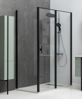 Душевой уголок Allen Brau Priority 100x80 3.31030.BBA + 3.31042.BBA черный браш Душевой уголок Allen Brau Priority 100x80 3.31030.BBA + 3.31042.BBA черный браш
