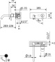LEAF-BLI1-L-MM Смеситель для раковины встраиваемый, однорычажный, излив и ручка на единой площадке, длина излива 23 см, исполнение Morning Mist LEAF-BLI1-L-MM Смеситель для раковины встраиваемый, однорычажный, излив и ручка на единой площадке, длина излива 23 см, исполнение Morning Mist