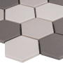 Противоскользящая мозаика, Hexagon Grey Mix Antislip 51x59, Non-Slip