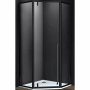 Душевой уголок Penta VSP-3P100CLB, 1000*1000, черный, стекло прозрачное Душевой уголок Penta VSP-3P100CLB, 1000*1000, черный, стекло прозрачное