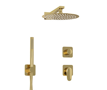 A2151.277.183.208.280.197.281  Встраиваемый комплект для душа с верхней душевой насадкой и лейкой