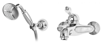 VINTAGE-VDM-03/24-Sw Смеситель для ванны и душа однорычажный с ручным душем, исполнение золото