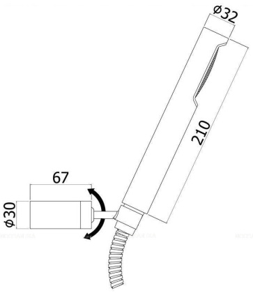 Душевой гарнитур Paffoni Birillo ZDUP036ST