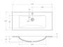 KEP-100-CEM-W0 Столешница из керамогранита без отверстия под смеситель 1016x468x10 Исполнение: Cemento  KEP-100-CEM-W0 Столешница из керамогранита без отверстия под смеситель 1016x468x10 Исполнение: Cemento