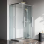 W84G-403-12080-MТ Душевое ограждение Func Square Slide 120х80, мат Хром, прозрачное