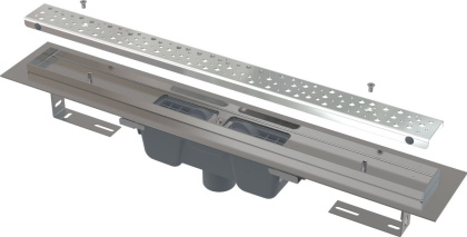 Водоотводящий желоб Antivandal с решеткой, вертикальный сток