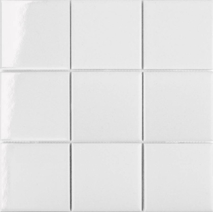 Керамическая мозаика, White Glossy 97х97, 10х10 см Керамическая мозаика, White Glossy 97х97, 10х10 см