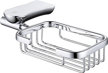 Мыльница решетка RUSH Luson, 5х19х11 см, хром, LU16410