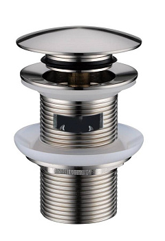 Слив для раковины, автомат(клик-клак) Nikel Brush с переливом Слив для раковины, автомат(клик-клак) Nikel Brush с переливом