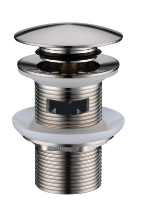 Слив для раковины, автомат(клик-клак) Nikel Brush с переливом Слив для раковины, автомат(клик-клак) Nikel Brush с переливом