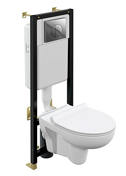 Унитаз с инсталляцией Cersanit Nature Co Dpl Eo Slim 64232 Унитаз с инсталляцией Cersanit Nature Co Dpl Eo Slim 64232