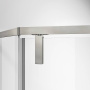 Душевой уголок Слим-Н (Slim-N) VSP-4SN900CLBN, 900*900, брашированный никель, стекло прозрачное