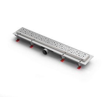 Душевой лоток 65 см Creto Points CRE-650 PN с решеткой, хром